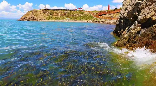 青海湖圣泉湾(断崖)