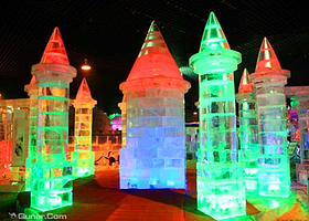 龙湾万达创意冰雕展