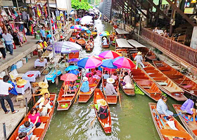 曼谷市区至安帕瓦水上市场单程接送服务