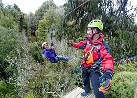 罗托鲁瓦森林滑索