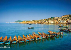 朱家尖漳州渔村出海捕鱼