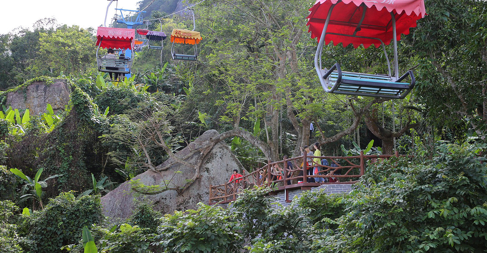 免预约~!琼海白石岭旅游景区门票 往返缆车 飞拉达b线