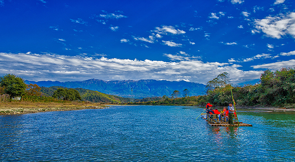 龙川江漂流