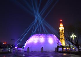 中国河南鹤壁樱花节球幕影院