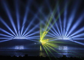 《水舞孝义》大型水上实景光舞秀