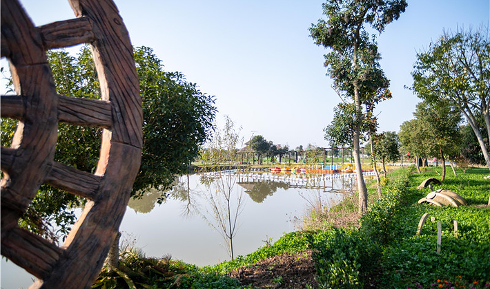 在现代生态农庄领域的带头作用,联合打造出一座现代化的生态休闲乐园。