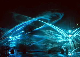 包头赛汗塔拉城中草原灯光秀