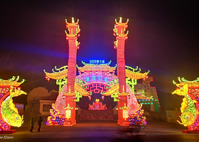 贾家庄生态园恐龙灯会