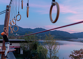 驴营地探险乐园烧烤露营网阵团建