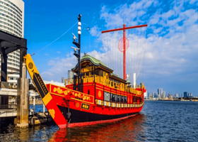 美食体验【隅田川屋形船晚餐+表演】