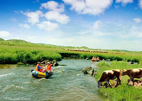 多伦吐力根天堂草原漂流