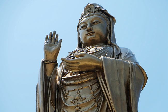 普陀山南海观音立像图片