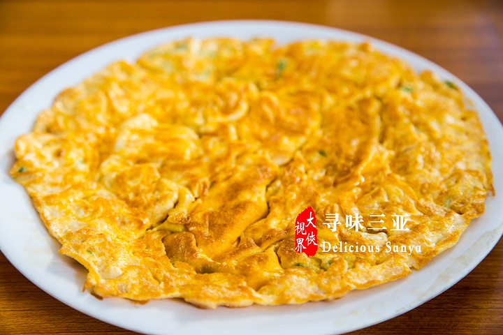 萝卜干煎蛋,看菜名有点黑暗料理的意思,但是味道还真是不错.