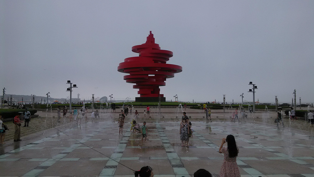 2014五月的风雕塑,音乐喷泉_五四广场评论 - 去哪儿攻略社区