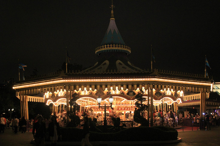 2015夜场的迪斯尼人仍然非常多_迪士尼乐园评