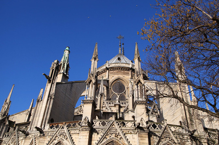 2015参观完圣礼拜堂,回到巴黎圣母院,登钟楼已