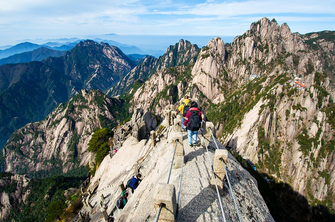 黄山天都峰最险的照片