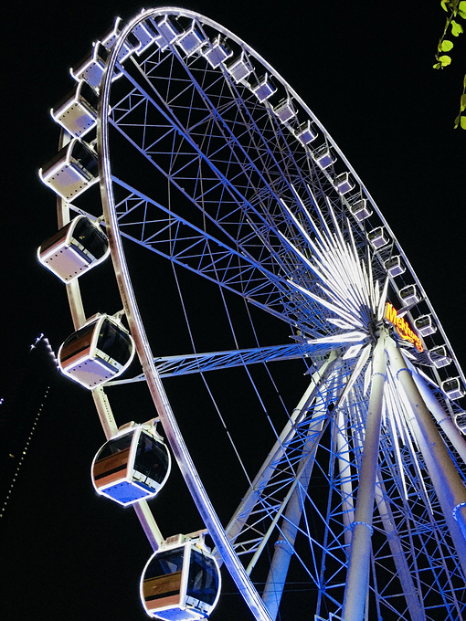 曼谷夜市摩天轮图片