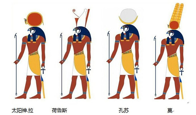 埃及神庙里的神图片