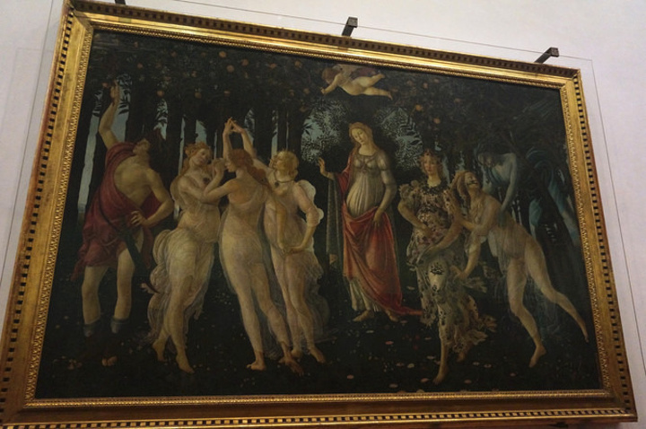 2015我们预约了下午2点的乌菲齐美术馆参观,