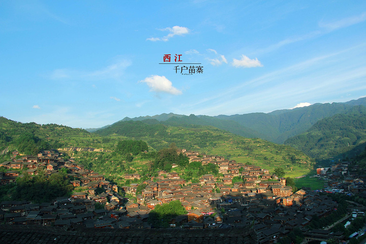 西江千户苗寨梯田图片