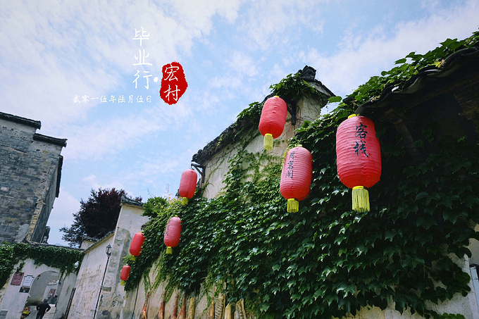 悠悠逛宏村:4,5小时 +1 村口 +1 +1 +1 +1 这是宏村景区内,村外头一个