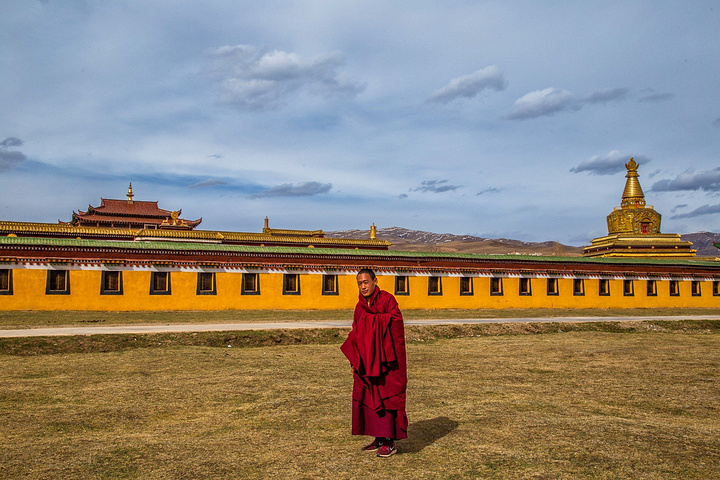 阿坝 州的各莫寺,也是路上遇到的.壮观程度寺庙不比 西藏 的差