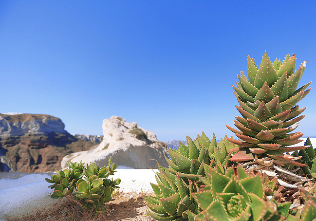 欧洲游手绘攻略--逐鹿地心小分队_圣托里尼旅