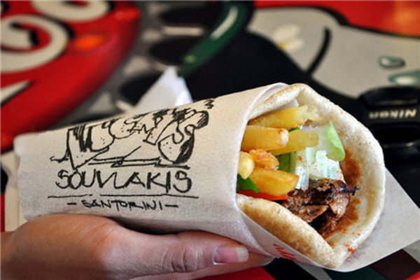 希腊特色当地菜餐厅_圣托里尼旅游攻略