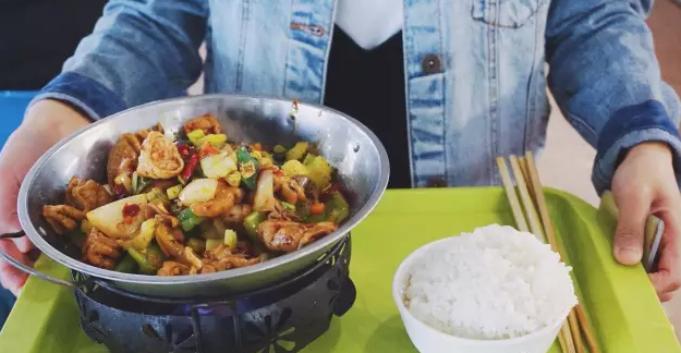 毕业最后一餐|那些爆火的网红女生真人,伴着食漂亮大学头像食堂的图片