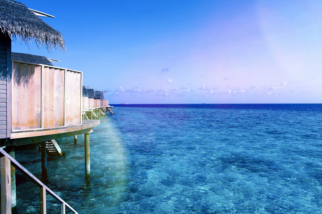 享受马尔代夫的阳光沙滩