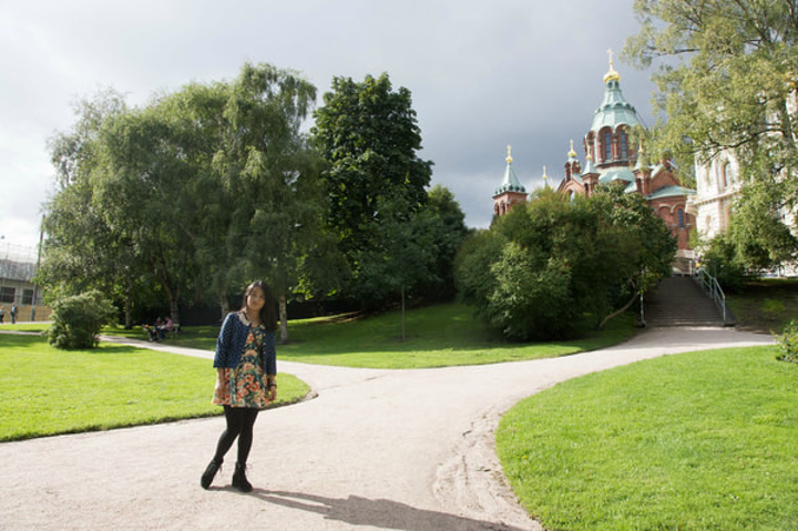 2015乌斯别斯基东正教堂是纯俄罗斯风格的建