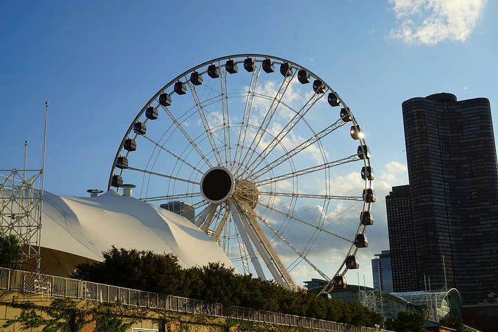 2020.观赏密歇根湖的绝佳之地,尤其是坐上摩天轮由