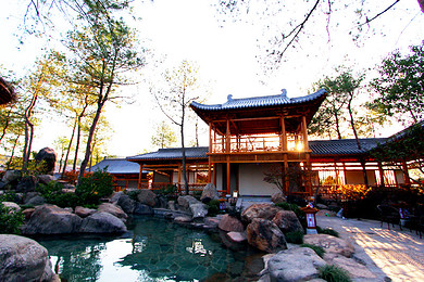 2人自由行,武义明招温泉国际大酒店(高级标间1间 唐风温泉门票2张)