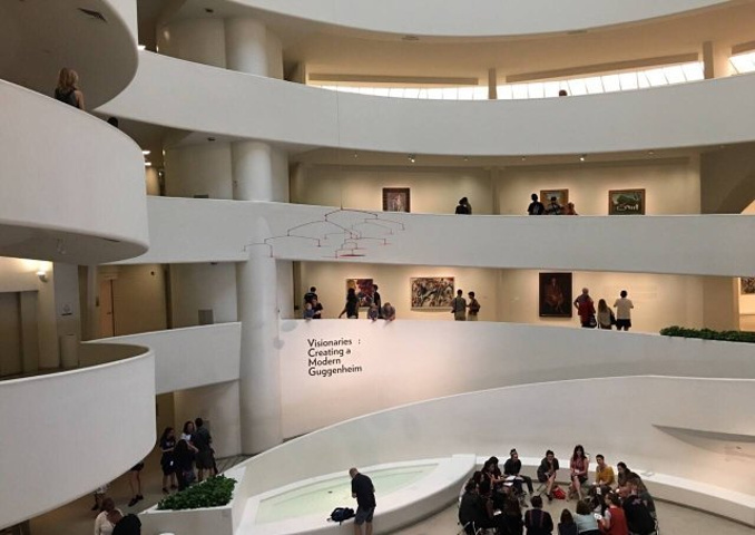 "在纽约最喜欢古根海姆博物馆，无论是建筑本身还是藏品都非常惊艳_古根海姆博物馆"的评论图片
