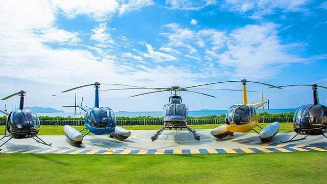 【三亚出发】寻仙海上观光 海上垂钓 直升机体验海陆空半