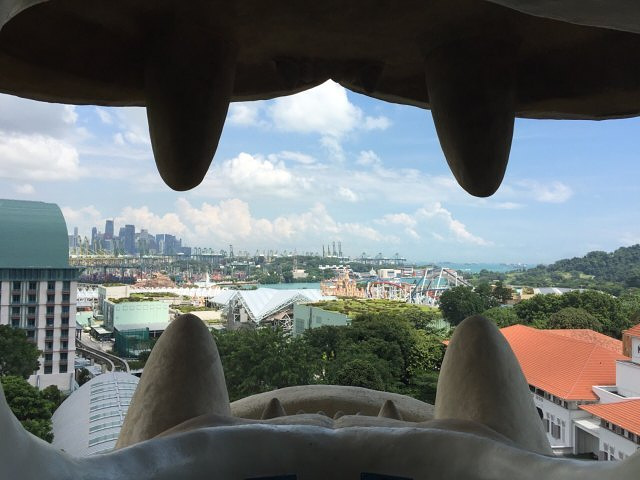 "还好吧，来新加坡应该到这里看看。这个鱼尾狮像是新加坡的地标之一，在圣淘沙岛上_鱼尾狮公园"的评论图片
