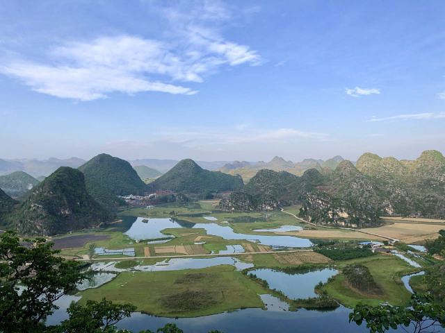 "普者黑高处拍照首选地，日出日落都很美。普者黑的美，在高处观看更有感觉，所以登顶青龙山是一定要的_青龙山旅游区"的评论图片