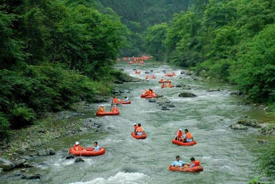 安吉天目山漂流