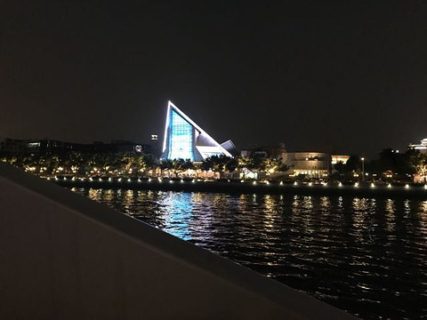 珠江夜游海心沙西区码头旅游景点攻略图