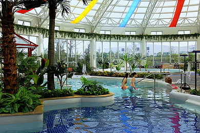 扬州到【泰州溱潼古镇-华侨城云海温泉一日游】含温泉|扬州到泰州旅游