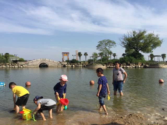 湘家荡月亮湾沙滩