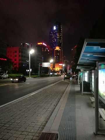 "看着美丽的夜景，听着波涛起伏的声音，青岛市民好幸福(*˘︶˘*)_五四广场"的评论图片