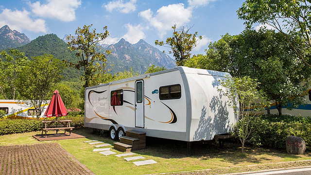 【汽车旅馆】黄山途居露营地9米欧式/美式房车任选 早餐3份