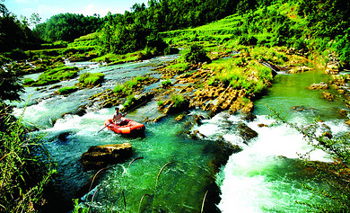 《浠水三角山漂流一日游》清凉一夏,就来漂流,汽车往返,性价比更高