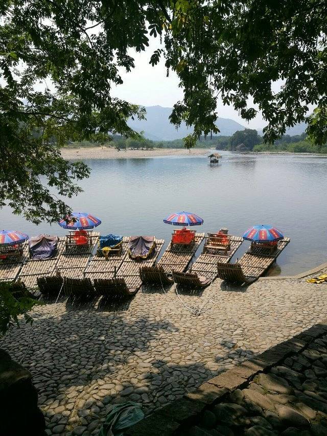 楠溪江桃花源竹筏漂流