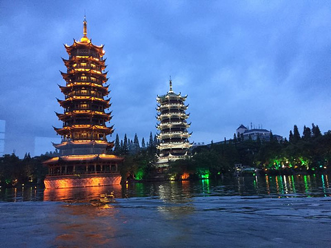 桂林两江四湖景区旅游景点攻略图