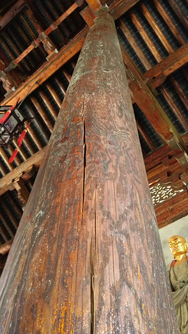 好地方,尤其让人震惊的是禅院大殿大圆实木架构,顶梁柱_锦溪古镇&quot