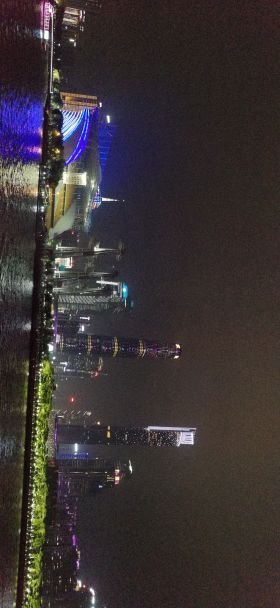 珠江夜游蓝海豚游船