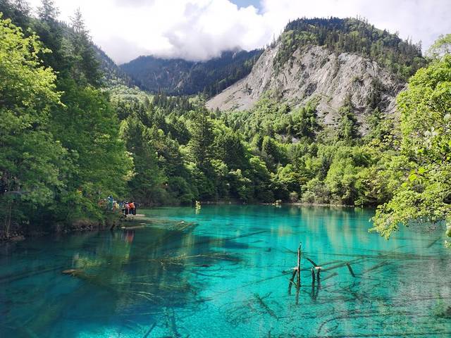 都江堰景区鱼嘴分水堤